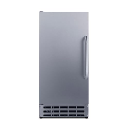 Image of Summit 50 lb.Clear Ice Maker, Outdoor, Stainless Steel - BIM47OSADA