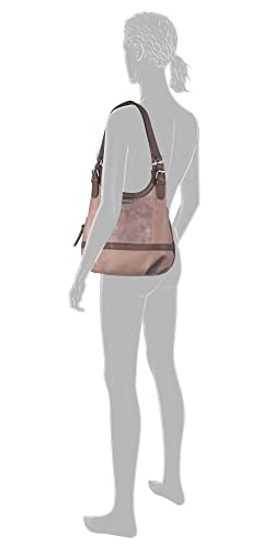 TOM TAILOR bags Juna Damen Shopper Umhängetasche Reißverschluss Klein Rosa