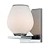 Hudson Valley Lighting Verona 1-Light Vanity Light - Polished Chrome Finish with Opal Etched Glass Shade