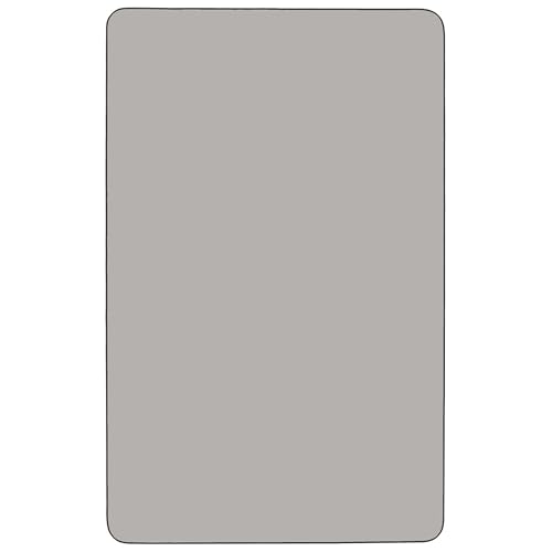 Flash Furniture XU-A3060-REC-GY-H-A-GG Wren 30''W X 60''L Rectangular Grey Hp Laminate Activity Table thumb #2