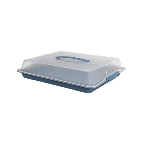 Rotho John großer Partybutler, Kunststoff (PP) BPA-frei, blau/transparent, (47.5 x 39.0 x 9.8 cm)
