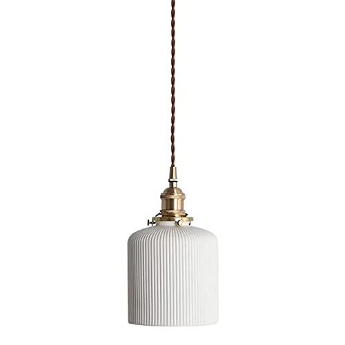 Suspension moderne en céramique Hertl et mini lustre plissé haut de gamme en laiton