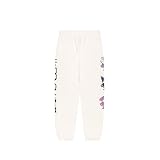 F1A x Hello Kitty Women's Applique Sweatpants, Off-White, Medium