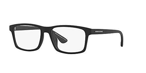 Image of Armani Exchange mens Ax3083u Universal Fit Rectangular Prescription Eyewear Frames