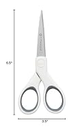 Westcott 5-Inch Micro-Tip Fabric Scissors with Titanium-Bonded Blades - Craft Scissors for Paper and Fabric, Sewing, and More — image 7