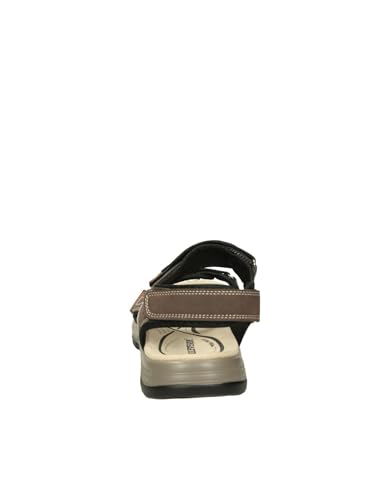 Sandalo uomo Valleverde en cuir marron haut de gamme