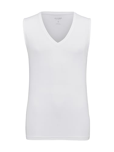 OLYMP Herren T-Shirt Langarm Level.Five,Einfarbig,Body fit,Weiss 00,L