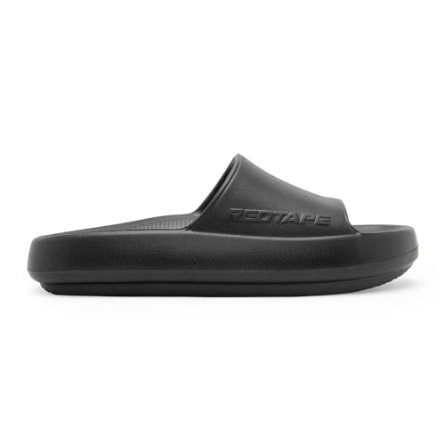 Image of Red Tape Casual Sliders for Men | Refined Round-Toe Shape with a Relaxing Slip-On Support | BEIGE | 7 UK