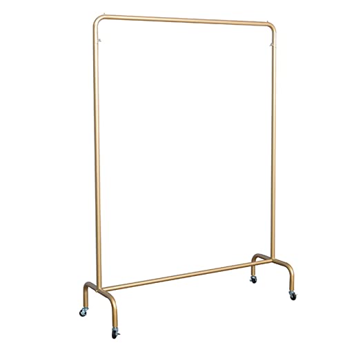 Portant à vêtements doré présentoir de détail en fer pour salon et chambre
