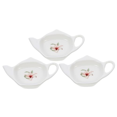 BEBEMOKO 3pezzi Portabustine Tè Vassoio Teiera Per Tè Pomeridiano Accessorio Decorativo
