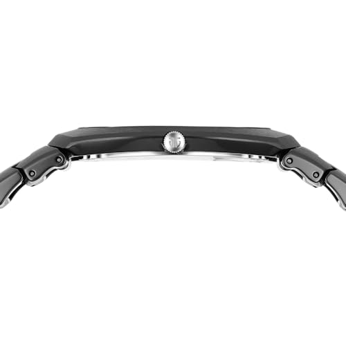 Image of Titan Edge Fumage Quartz Analog with Black Dial Black Ceramic Strap Watch for Men - 10055NC01