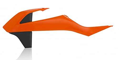 Ouïes radiateur Acerbis bicolore orange noir 16 ultra résistantes pour KTM SX 85