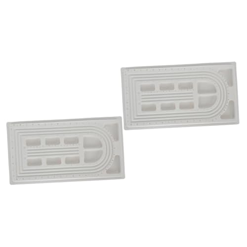 HOODANCOS 2piezas Tablero De Diseño De Abalorios Para Pulseras y Collares Herramienta De Manualidades Para Crear Joyas Únicas y Personalizadas