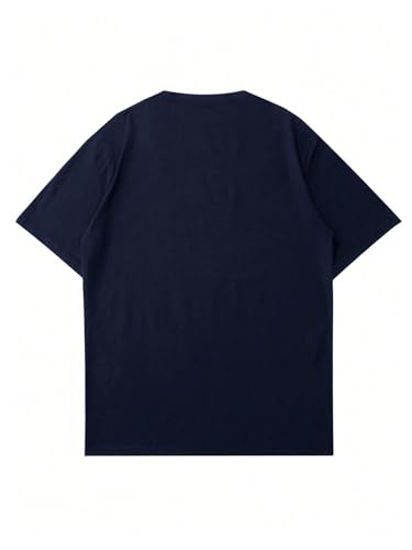 Men's Oversized Graphic Tees Half Sleeve Drop Shoulder Summer Casual T Shirt4