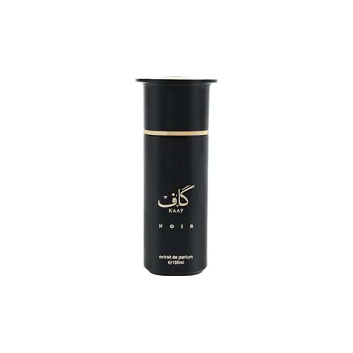 Ahmed Al Maghribi Kaaf Noir Eau de Parfum 100ml Citrus Aromatic & Woody Arabian Fragrance with Blood Orange Lemon Lavender Vetiver & Ambroxan Long Lasting EDP