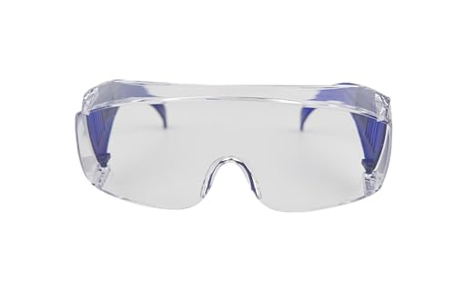 Image of Karam ES007 Safety Goggles with Clear Lens | Scratch & Impact Resistant | Safety Glasses for Multipurpose Use for Pollution, Dust, Riding & Construction Work | PACK OF 12