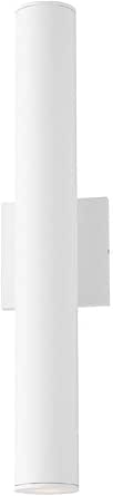 Maxim Lighting 86435WT Calibro - 14W 2 LED Outdoor Wall Sconce-19.75 Inches Tall and 2.5 Inches Wide, Finish Color: White