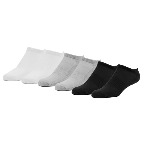 Image of Women's Athletic Socks, Pack of 6, Made with Combed Cotton - Size 9-11