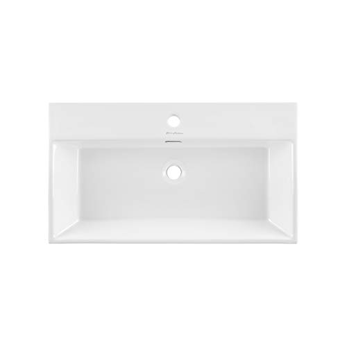 Swiss Madison Well Made Forever Sm-Cs722, Claire 30" Ceramic Console Sink In Glossy White Basin #TOP3