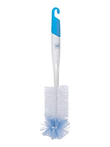 Mee Mee 360° Movable Silicone Bristle Baby Feeding Bottle Cleaning Brush & Nipple Cleaner Combo | Ergonomic Handle | Easy to Clean Bottle Corners for Narrow Neck & Wide Neck Feeding Bottles | BPA