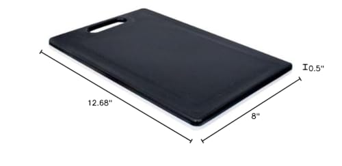 Tabla de cortar blanca y negra pequeña miniatura 3
