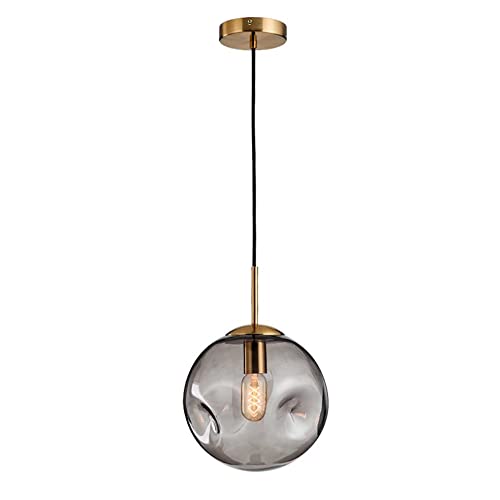Lampe suspendues de plafond en verre soufflé et suspension réglable 120 cm E27