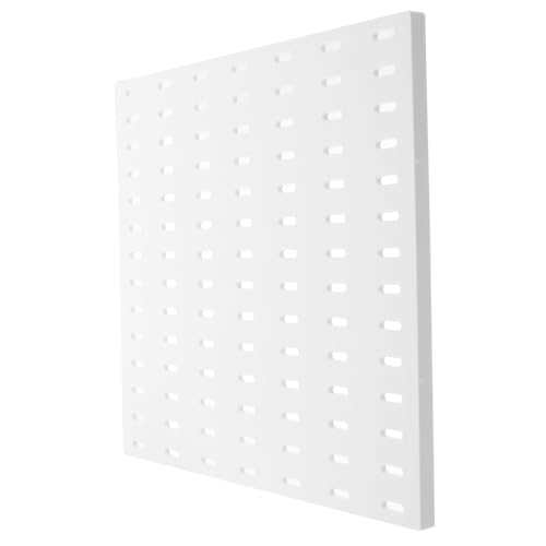 Hohopeti 28x28cm Peg Board Storage Rack Tool Organizer Wall Mount for Garage Easy Install Plastic Large Wall Panel Display