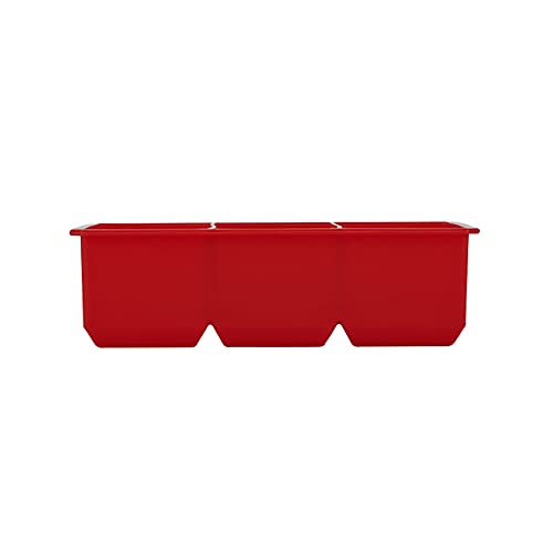Houdini Large Cube Silicone Tray Ice Mold, 2 Pack, Red, 5257595 #TOP3