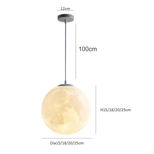 Lampes de lune suspendues 3D, le cadeau déco idéal de 18cm - 3