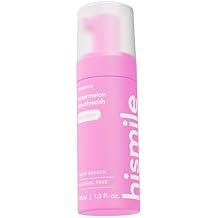 Hismile Flavoured Foaming Mouthwash, Alcohol-Free Mouthwash, Foaming Action, 50+ Uses 45ml, Watermelon