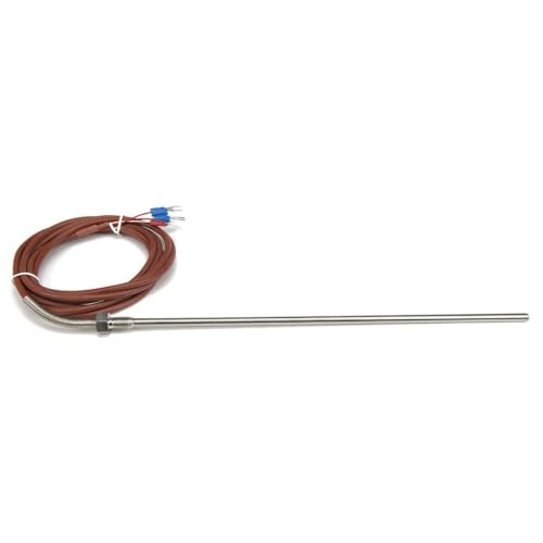 Sensor temperatura RTD PT1000 con cable de sílice 2m y rosca M8 de 150mm 2