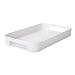 Zak Designs Gallery Skinny Rectangular Tray, 13 by 7-1/2-Inch, White