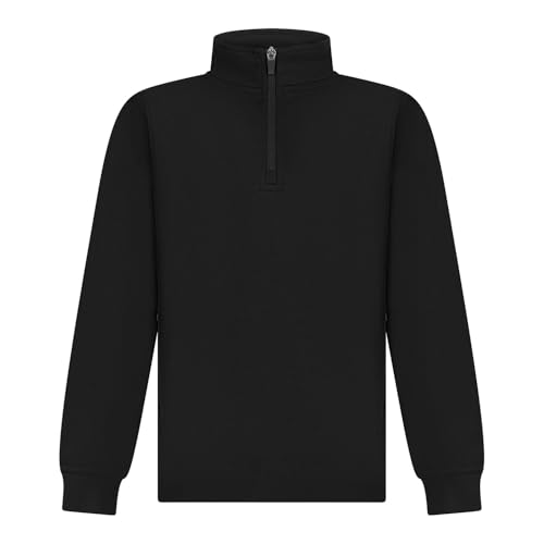 Image of Finden & Hales Childrens/Kids Contrast Panel Track Top (13 Years) (Black)