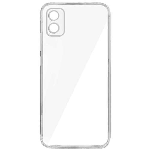 Image of COVERBLACK Soft Rubber Silicon Clear Back Cover Compatible Model for Itel A23 Pro - Transparent