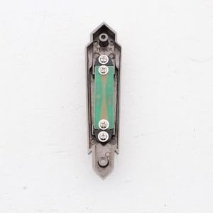 #US Antique Pewt Lighted Doorbell Push Button PB3032-AP