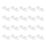 NUOBESTY 20 Stück Selbstklebende Rohrschellen 17 20mm Kunststoff Schlauchhalter für Wasserleitungen Waschmaschinen Abflussrohre Befestigung ohne Bohren Witterungsbeständig