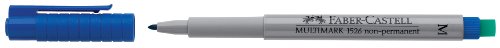 Faber-Castell Multimark Non permanent Moyen Marqueur - Bleu (boîte de 10)