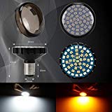 SUPAREE H7 H4 H1 9003 LED BULBS, 600% Super Brightness 30000LM, 1:1 Mini Size Plug and Play for Hi/Lo Beam, 6500K Cool White, Pack of 2 Interior LED Lighting Kit (YELLOW, H1)