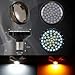 SUPAREE 2" LED Turn Signals & Running Light with 1157 Insert Kit for Harley Davidson Motorcycles- (Front Turn Signals)