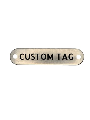 Custom Engraved Metal Tag Small
