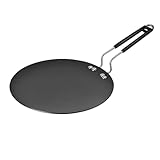 Hard Anodized Roti Tawa Pan – 10 Inch Nonstick Tava for Roti, Chapati, Dosa, Paratha Gas Stove Compatible Oil-Free Cooking Durable Handle Easy to Clean Cookware Thickness (4mm)