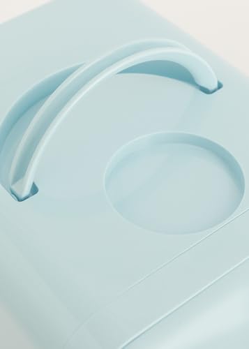 CREATE / Fridge Mini Box / Mini koelkast in retro-stijl voor koeling en verwarming / voor cosmetica, draagbare thermos - pastelblauw - Afbeelding 5