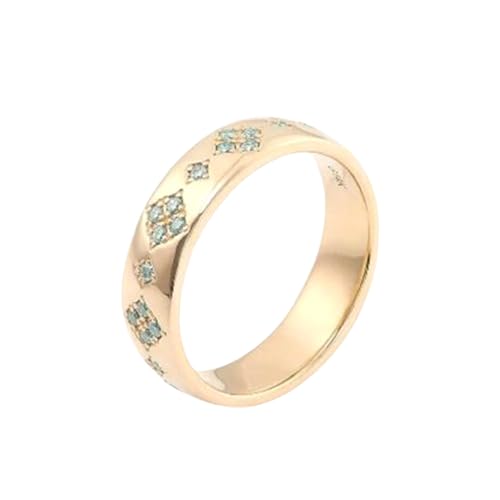 Bague moissanite femme argent 925 plaqué or 14 carats RNG-1419