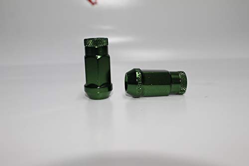 Tuercas M12 x 1,5 Japón Racing de acero forjado verde para evitar vibraciones en llanta 3