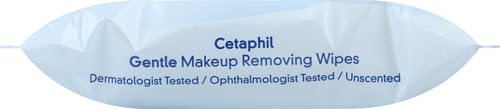 Cetaphil Face and Body Wipes, Gentle Skin Cleansing Cloths, 50 Count, Twin Pack, for Dry, Sensitive Skin, Flip Top Closure, Great for the Gym, Travel, in the Car, Hypoallergenic, Fragrance Free: 25 Count (Pack of 12) Makeup Remover Wipes