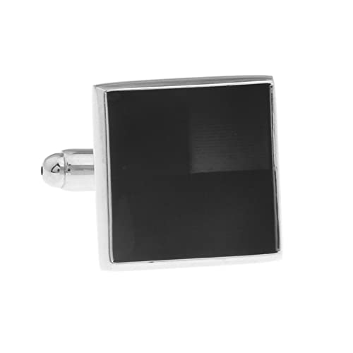 Set de Mancuernas Cuadradas Negras para Hombre miniatura 3