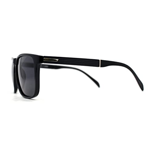 SA106 Polarized Gentlemens Classic Fashion Horn Rim Sunglasses3