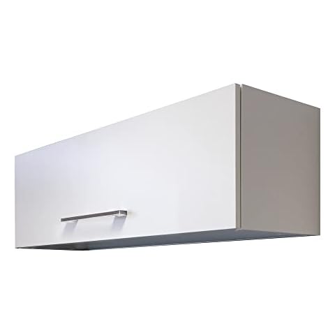 RIWAA - Klapphängeschrank Oberschrank GRANTHAM - Küche - Classic & Clean - 1-türig - 100 cm breit - Weiß - Made in Germany Cover