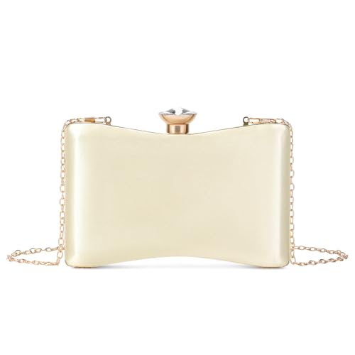 Image of RNIEGA Clutch Purses for Women, Evening Bag with Detachable Chain Ladies Sparkling Party Handbag Wedding Bags