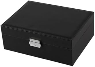 YouBella Jewellery Organisers Gifts Acrylic Portable Home Jwell organizer Storage Box Case with Dividers Container for Rings, Earrings, Necklace for Girls and Women (Black)